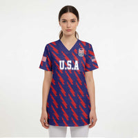 Custom World Soccer 2026 USA Scrub Top Road To Glory Bring It Home - Wonder Print Shop