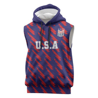 Custom World Soccer 2026 USA Sleeveless Hoodie Road To Glory Bring It Home - Wonder Print Shop