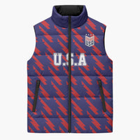 Custom World Soccer 2026 USA Sleeveless Puffer Jacket Road To Glory Bring It Home - Wonder Print Shop