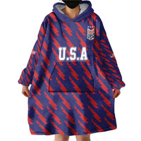 Custom World Soccer 2026 USA Wearable Blanket Hoodie Road To Glory Bring It Home - Wonder Print Shop