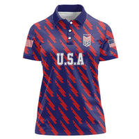 Custom World Soccer 2026 USA Women Polo Shirt Road To Glory Bring It Home - Wonder Print Shop