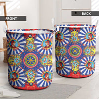 Sicily Italy Carretto Siciliano Laundry Basket Sicilian Cart Floral Patterns