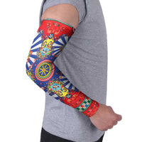 Sicily Italy Carretto Siciliano Arm Sleeves Sicilian Cart Floral Patterns