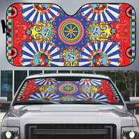 Sicily Italy Carretto Siciliano Auto Sun Shade Sicilian Cart Floral Patterns