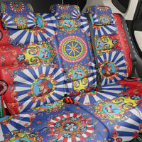 Sicily Italy Carretto Siciliano Back Car Seat Cover Sicilian Cart Floral Patterns