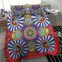 Sicily Italy Carretto Siciliano Bedding Set Sicilian Cart Floral Patterns