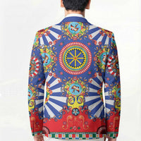 Sicily Italy Carretto Siciliano Blazer Sicilian Cart Floral Patterns