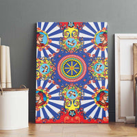 Sicily Italy Carretto Siciliano Canvas Wall Art Sicilian Cart Floral Patterns