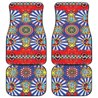 Sicily Italy Carretto Siciliano Car Mats Sicilian Cart Floral Patterns