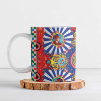 Sicily Italy Carretto Siciliano Ceramic Mug Sicilian Cart Floral Patterns