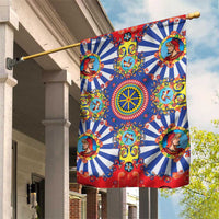 Sicily Italy Carretto Siciliano Garden Flag Sicilian Cart Floral Patterns