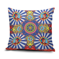 Sicily Italy Carretto Siciliano Pillow Cover Sicilian Cart Floral Patterns