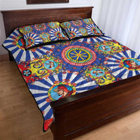 Sicily Italy Carretto Siciliano Quilt Bed Set Sicilian Cart Floral Patterns