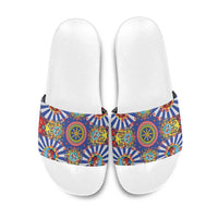 Sicily Italy Carretto Siciliano Slide Sandals Sicilian Cart Floral Patterns