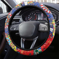 Sicily Italy Carretto Siciliano Steering Wheel Cover Sicilian Cart Floral Patterns