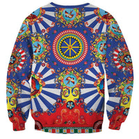 Sicily Italy Carretto Siciliano Sweatshirt Sicilian Cart Floral Patterns