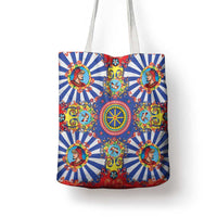 Sicily Italy Carretto Siciliano Tote Bag Sicilian Cart Floral Patterns