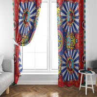 Sicily Italy Carretto Siciliano Window Curtain Sicilian Cart Floral Patterns