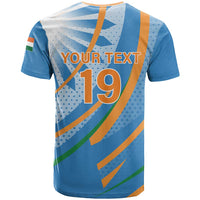 Custom India Cricket T Shirt Tricolor with Ashoka Chakra
