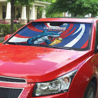 World Football 2026 Cabo Verde Auto Sun Shade Blue Shark Champions Trophy