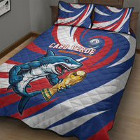 World Football 2026 Cabo Verde Quilt Bed Set Blue Shark Champions Trophy