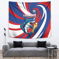 World Football 2026 Cabo Verde Tapestry Blue Shark Champions Trophy