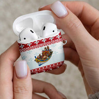 Malta Christmas AirPods Case Presepju Nativity Scene on Luzzu Boat - Wonder Print Shop