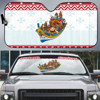 Malta Christmas Auto Sun Shade Presepju Nativity Scene on Luzzu Boat - Wonder Print Shop