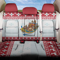 Malta Christmas Back Car Seat Cover Presepju Nativity Scene on Luzzu Boat - Wonder Print Shop