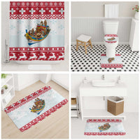 Malta Christmas Bathroom Set Presepju Nativity Scene on Luzzu Boat - Wonder Print Shop