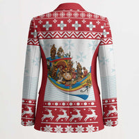 Malta Christmas Blazer Presepju Nativity Scene on Luzzu Boat - Wonder Print Shop