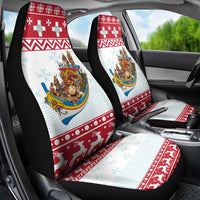 Malta Christmas Car Seat Cover Presepju Nativity Scene on Luzzu Boat - Wonder Print Shop