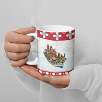 Malta Christmas Ceramic Mug Presepju Nativity Scene on Luzzu Boat - Wonder Print Shop