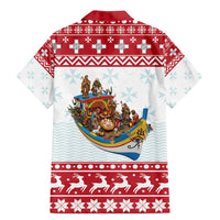 Malta Christmas Family Matching Mermaid Dress and Hawaiian Shirt Presepju Nativity Scene on Luzzu Boat - Wonder Print Shop