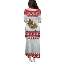 Malta Christmas Family Matching Puletasi and Hawaiian Shirt Presepju Nativity Scene on Luzzu Boat - Wonder Print Shop