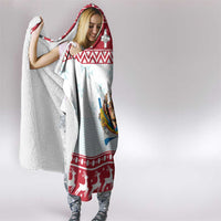 Malta Christmas Hooded Blanket Presepju Nativity Scene on Luzzu Boat - Wonder Print Shop