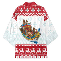 Malta Christmas Kimono Presepju Nativity Scene on Luzzu Boat - Wonder Print Shop