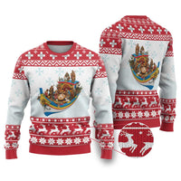 Malta Christmas Ugly Christmas Sweater Presepju Nativity Scene on Luzzu Boat - Wonder Print Shop