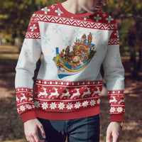 Malta Christmas Ugly Christmas Sweater Presepju Nativity Scene on Luzzu Boat - Wonder Print Shop