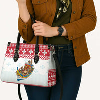 Malta Christmas Leather Bag Presepju Nativity Scene on Luzzu Boat - Wonder Print Shop