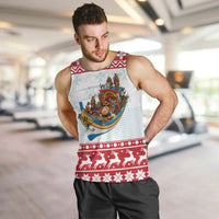 Malta Christmas Men Tank Top Presepju Nativity Scene on Luzzu Boat - Wonder Print Shop