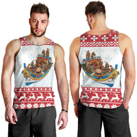 Malta Christmas Men Tank Top Presepju Nativity Scene on Luzzu Boat - Wonder Print Shop