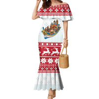 Malta Christmas Mermaid Dress Presepju Nativity Scene on Luzzu Boat - Wonder Print Shop