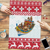 Malta Christmas Puzzle Presepju Nativity Scene on Luzzu Boat - Wonder Print Shop