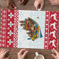 Malta Christmas Puzzle Presepju Nativity Scene on Luzzu Boat - Wonder Print Shop