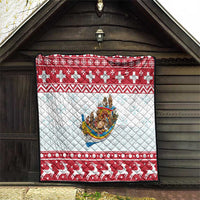 Malta Christmas Quilt Presepju Nativity Scene on Luzzu Boat - Wonder Print Shop