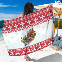 Malta Christmas Sarong Presepju Nativity Scene on Luzzu Boat - Wonder Print Shop