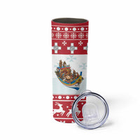 Malta Christmas Skinny Tumbler Presepju Nativity Scene on Luzzu Boat - Wonder Print Shop
