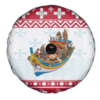 Malta Christmas Spare Tire Cover Presepju Nativity Scene on Luzzu Boat - Wonder Print Shop