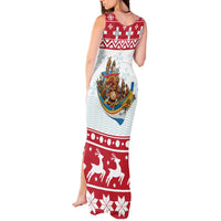 Malta Christmas Tank Maxi Dress Presepju Nativity Scene on Luzzu Boat - Wonder Print Shop